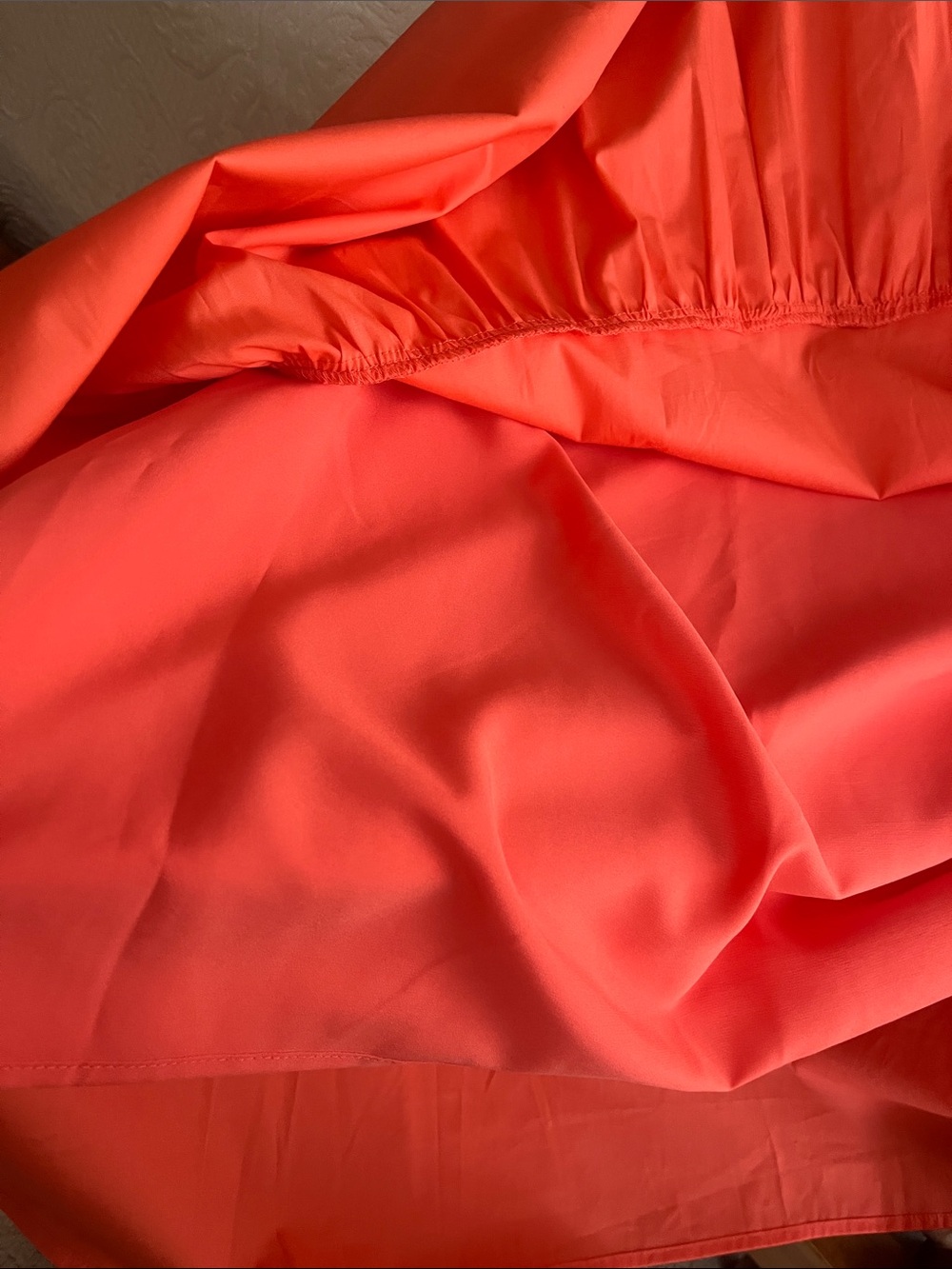 Jason Wu designer Sleeveless V-Neck Tiered Orange Dress with Waist Tie-NWT-S - Picture 3 of 7